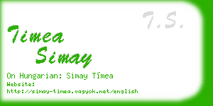 timea simay business card